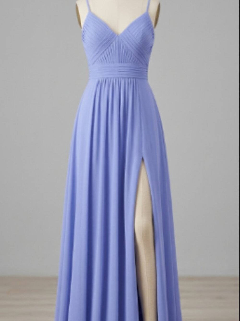 Azazie Chiffon Gown - Periwinkle - size A2